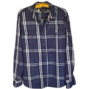 HERITAGE 1981 WOMENS PLAID SHIRT SIZE L